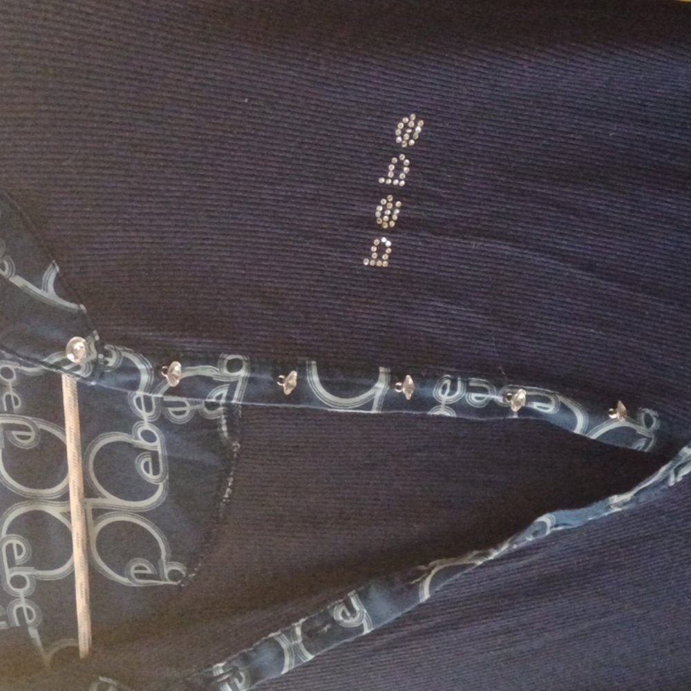 Long sleeve top navy blue - Picture 3 of 4